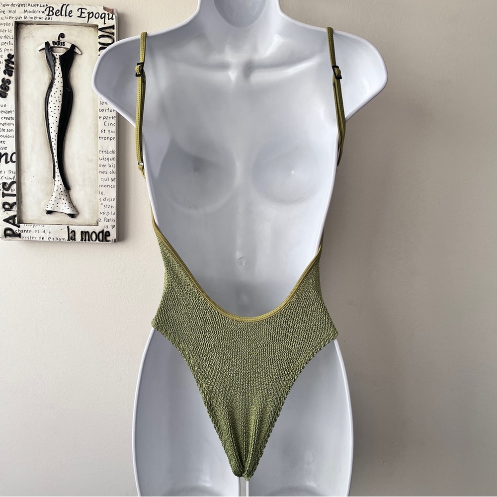 BOUND by Bond-Eye Low Palace Green One Piece Swimsuit One Size - Picture 5 of 14